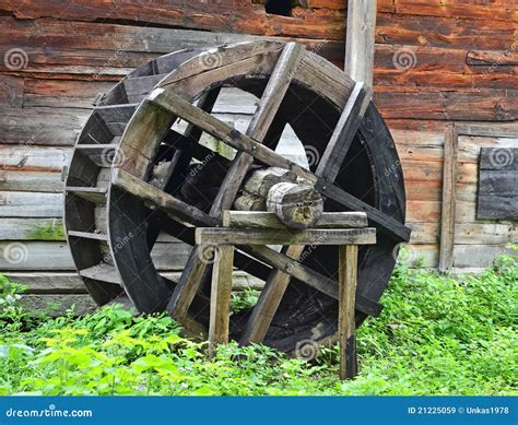 Vintage Water Mill Wheel Stock Image Image Of Exterior 21225059