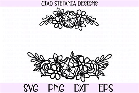 Free Flower Bouquet Monogram Wreath Svg Png Eps Dxf By Designbundles Free Svg Cut Files