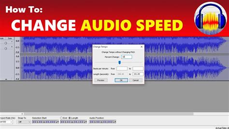 Open your video file in the app and simply choose the section you'd like to alter using the range speed slider. How To: Speed Up And Slow Down Audio in Audacity - YouTube