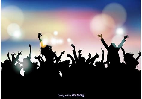 Party Crowd Background 91709 Vector Art At Vecteezy