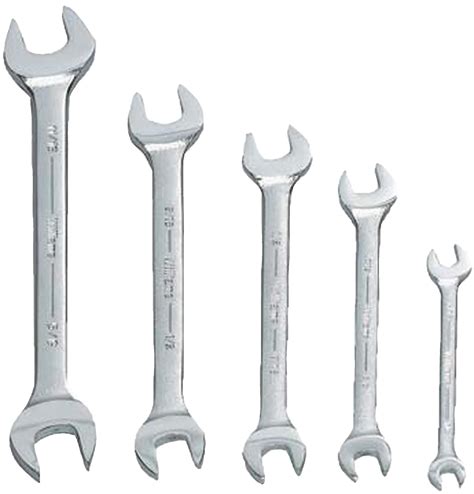 Double Head Open End Wrench Set Sae 5 Pieces