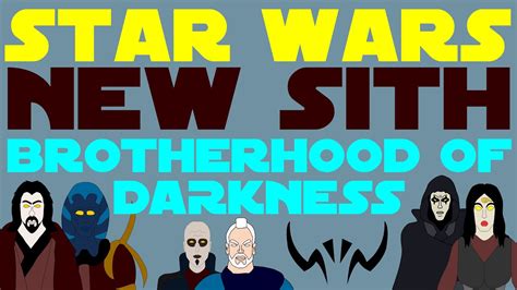 Star Wars Legends New Sith Brotherhood Of Darkness YouTube