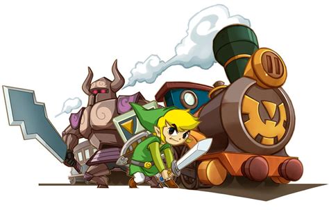 Link Phantom And Spirit Train Art Legend Of Zelda Spirit Tracks Art