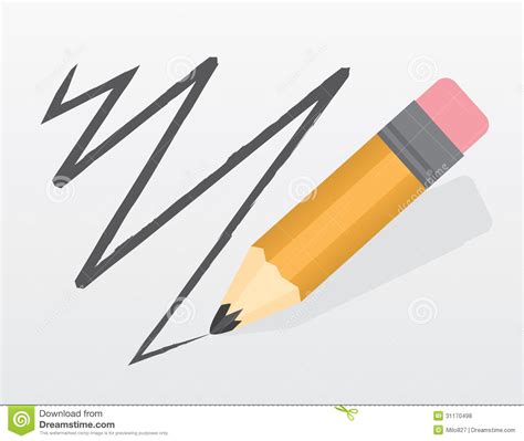 Pencil Scribble Stock Vector Illustration Of Sharp Drawing 31170498