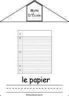 French School Words Book, A Printable Book - EnchantedLearning.com ...