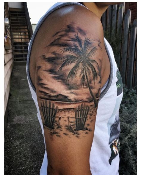 Because of the elongated design, you can use palm tree tattoos on different parts of your body. How to Choose the Perfect Design for Your Tattoo | Palm tattoos, Half sleeve tattoo, Sunset tattoos