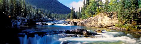 Wonderful Landscape Nature Mountain River Wallpaper Download 2880x900