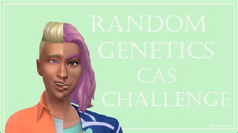 Random Genetics Challenge Cas The Sims 4 Youtube