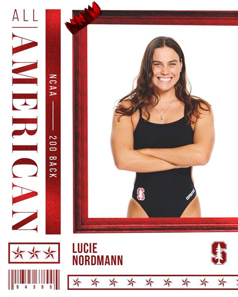 Stanford Women S Swim Dive On Twitter Lucie Nordmann Is Named An