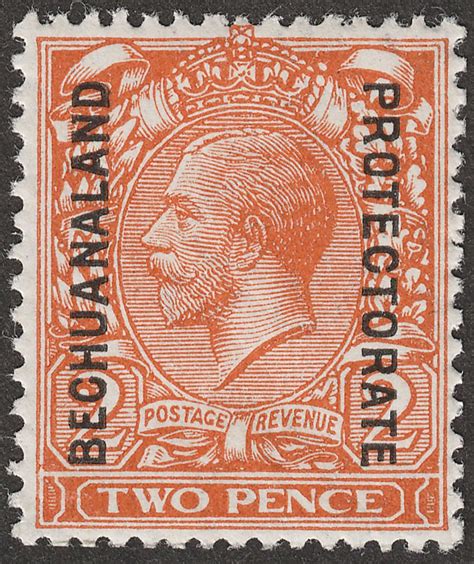 Bechuanaland Protectorate 1924 Kgv 2d Orange Die Ii Mint Sg77 British Commonwealth Stamps