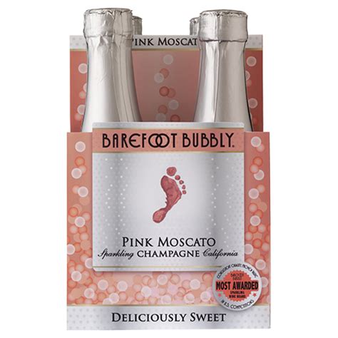 Barefoot Bubbly Pink Moscato 4pk