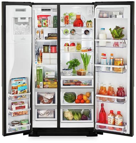 Kitchenaid 199 Cu Ft Counter Depth Side By Side Refrigerator K