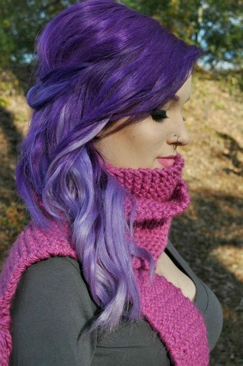Dark To Light Purple With Images Purple Ombre Hair