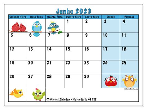 Semanas Del Calendario 2023 Feriados Nacionais Junho Imagesee