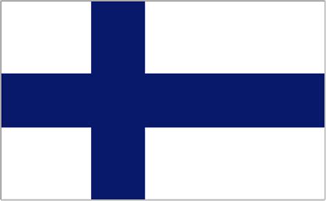 On a white background, it features a blue nordic cross, which represents christianity. Finland - Flag | Flagz Group - Flags