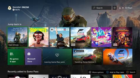 Xboxs Home Screen Update Offer A New Quick Access Menu Gamesradar