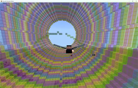 Stained Glass Tunnel Minecraft Education