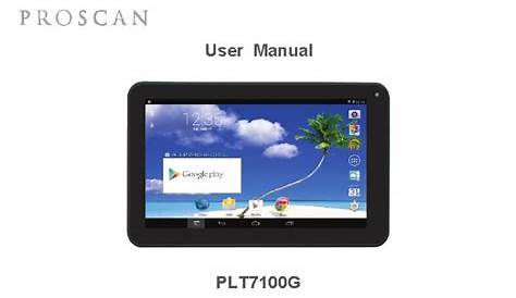 PROSCAN PLT7100G USER MANUAL Pdf Download | ManualsLib