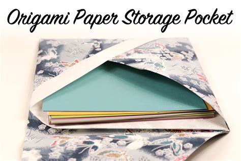 A Useful Origami Paper Storage Pocket! | Useful origami, Origami ...