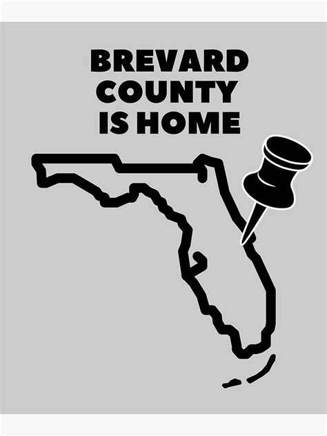 Brevard County Is Home Poster For Sale By Wantpeace Redbubble