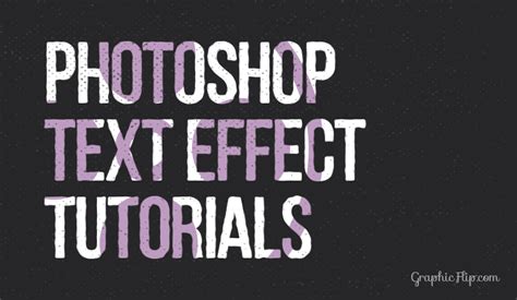Amazing Photoshop Text Effect Tutorials Beginners To Advanced