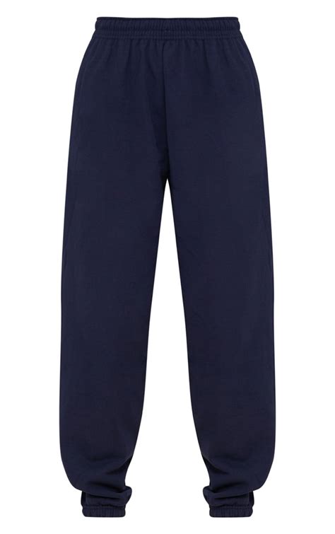 Navy Casual Jogger Pants Prettylittlething Usa