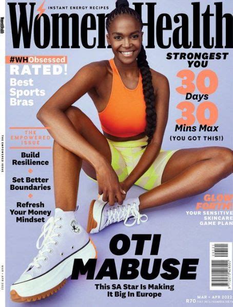 Oti Mabuse Womens Health Magazine April 2022 Cover Photo South Africa