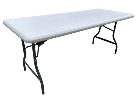 6ft White Plastic Table Rentals For Parties And Events