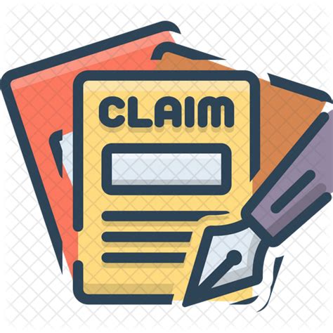 Claims Icon Download In Colored Outline Style