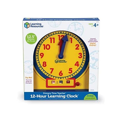 Buy Primary Time Teacher™ 12 Hour Demonstration Learning Clock® Online Makerspace Learning