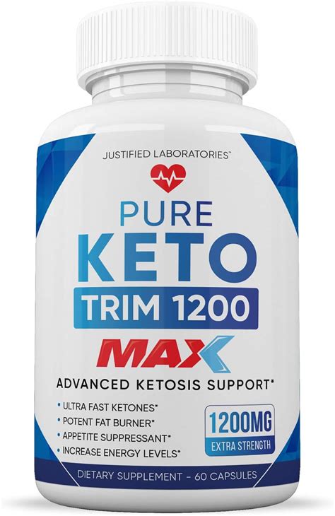 Pure Keto Trim 1200 Max 1200mg Keto Pills Advanced Bhb Ketogenic Supplement