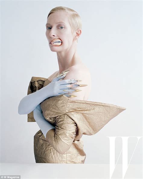Tilda Swinton Provokes In Bizarre W Magazine Photo Shoot By Wearing