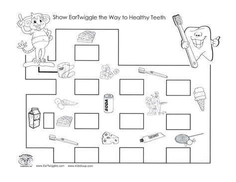 Healthy Habits For Kindergarten Worksheets Healthy Maze Worksheets