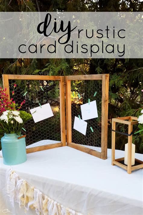 Diy Rustic Card Display Little Dove Blog