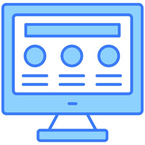 Web Design Generic Blue Icon