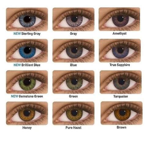 Pair Colored Eye Lense Monet For Mirage Eyes Lenses Blue Case With