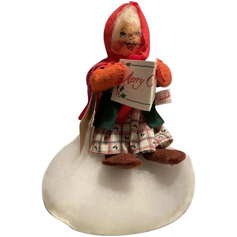 Clearance Vintage Annalee Doll Christmas Caroler “original Tags” Code