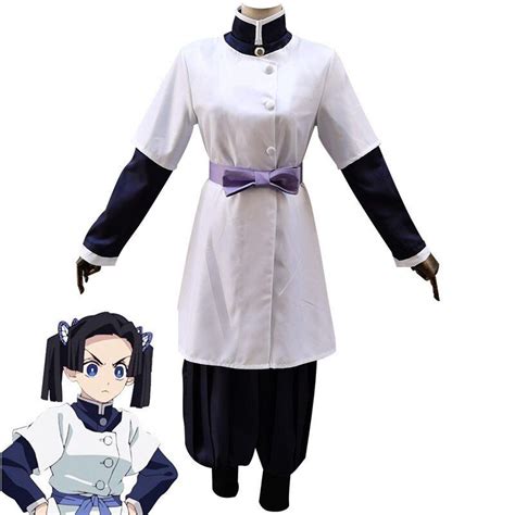 Anime Demon Slayer Kimetsu No Yaiba Kanzaki Aoi Cosplay Costume Team