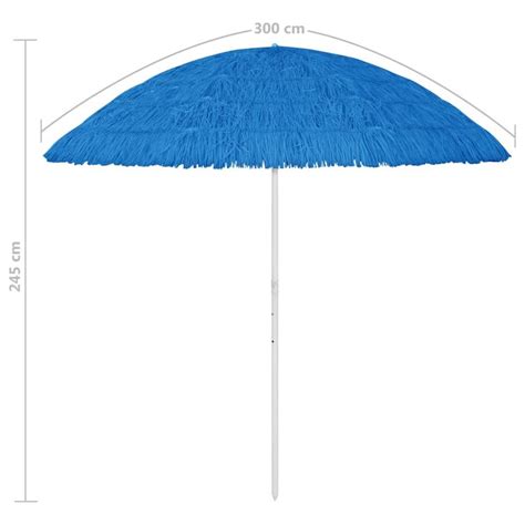 Hawaii Beach Umbrella Blue 300 Cm In 2022 Beach Umbrella Umbrella