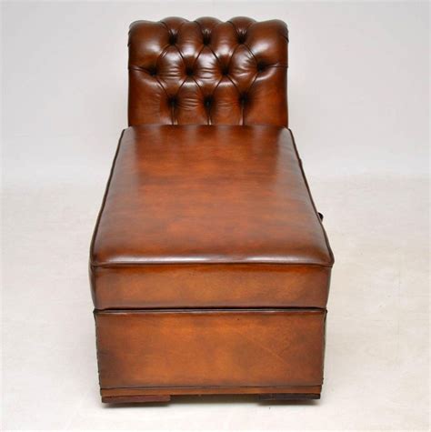 Check spelling or type a new query. Antique Victorian Leather Chaise Lounge Ottoman at 1stdibs