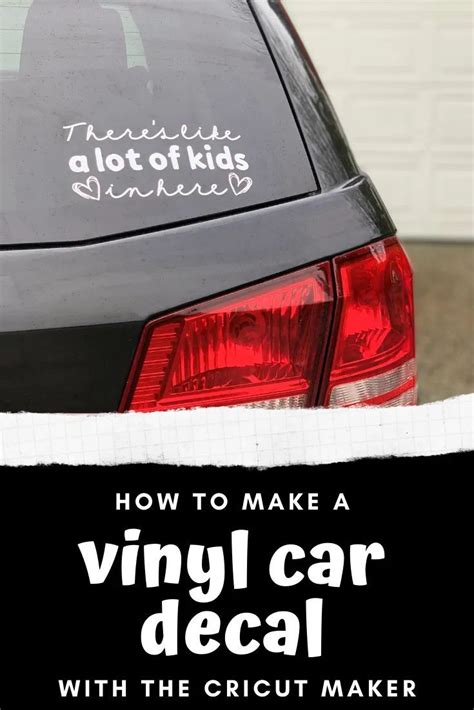 How To Make Car Decals With Cricut Joy Too Cool To Be Called