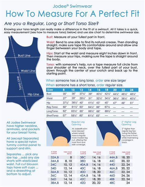 Swimsuit Size Chart Women
