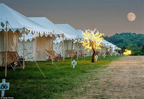 luxury summer festival accommodations have become the norm daily mail online