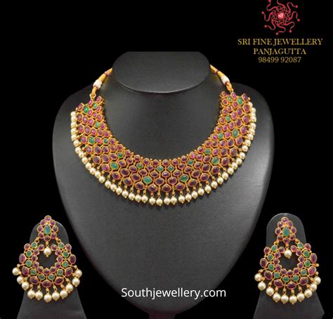 One Gram Gold Traditional Necklace Designs Indian Jewellery Designs
