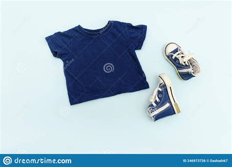 Summer Babies Blue Clothes And Accessories With T Shirtsneakers
