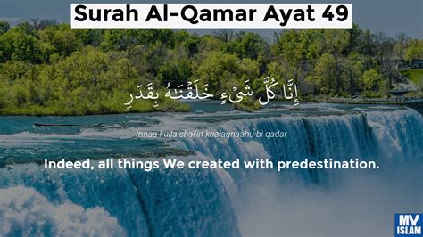 Surah Qamar Ayat 49 5449 Quran With Tafsir My Islam