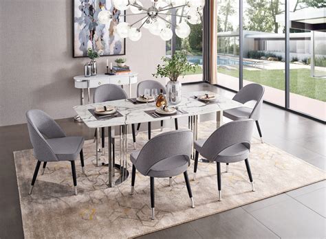 131 Silver Marble Dining Kitchen Tables And Chairs