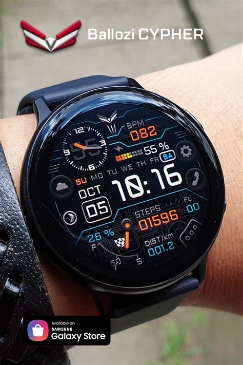 Galaxy watch active2 tracks your movements so you can just slip it on and get working out. Ballozi CYPHER in Galaxy Watch Active 2-#active #ballozi # ...