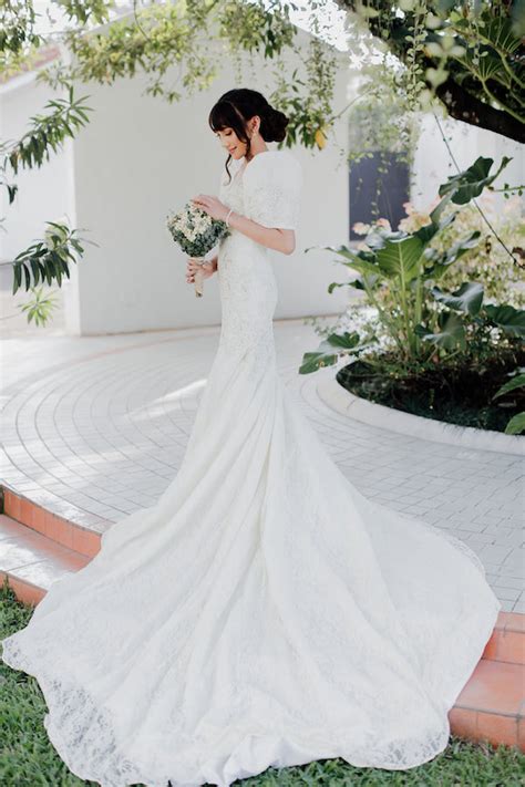 Bride In Modern Maria Clara Dress Philippines Wedding Blog