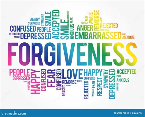 Forgiveness Word Cloud Collage Stock Illustration Illustration Of